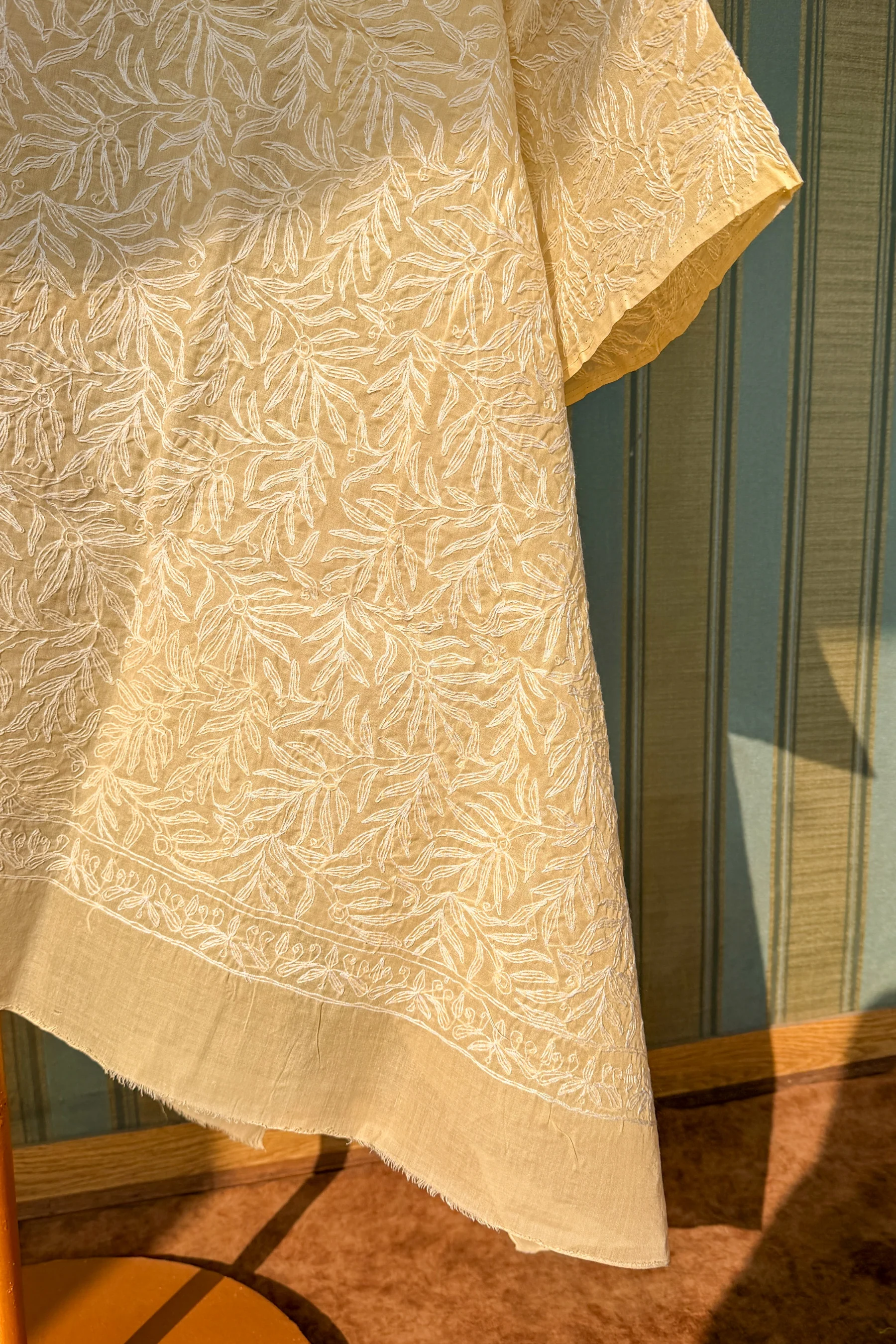 Arsh Handcrafted Chikankari Pure Cotton All Over Tepchi Dupatta - Image 2