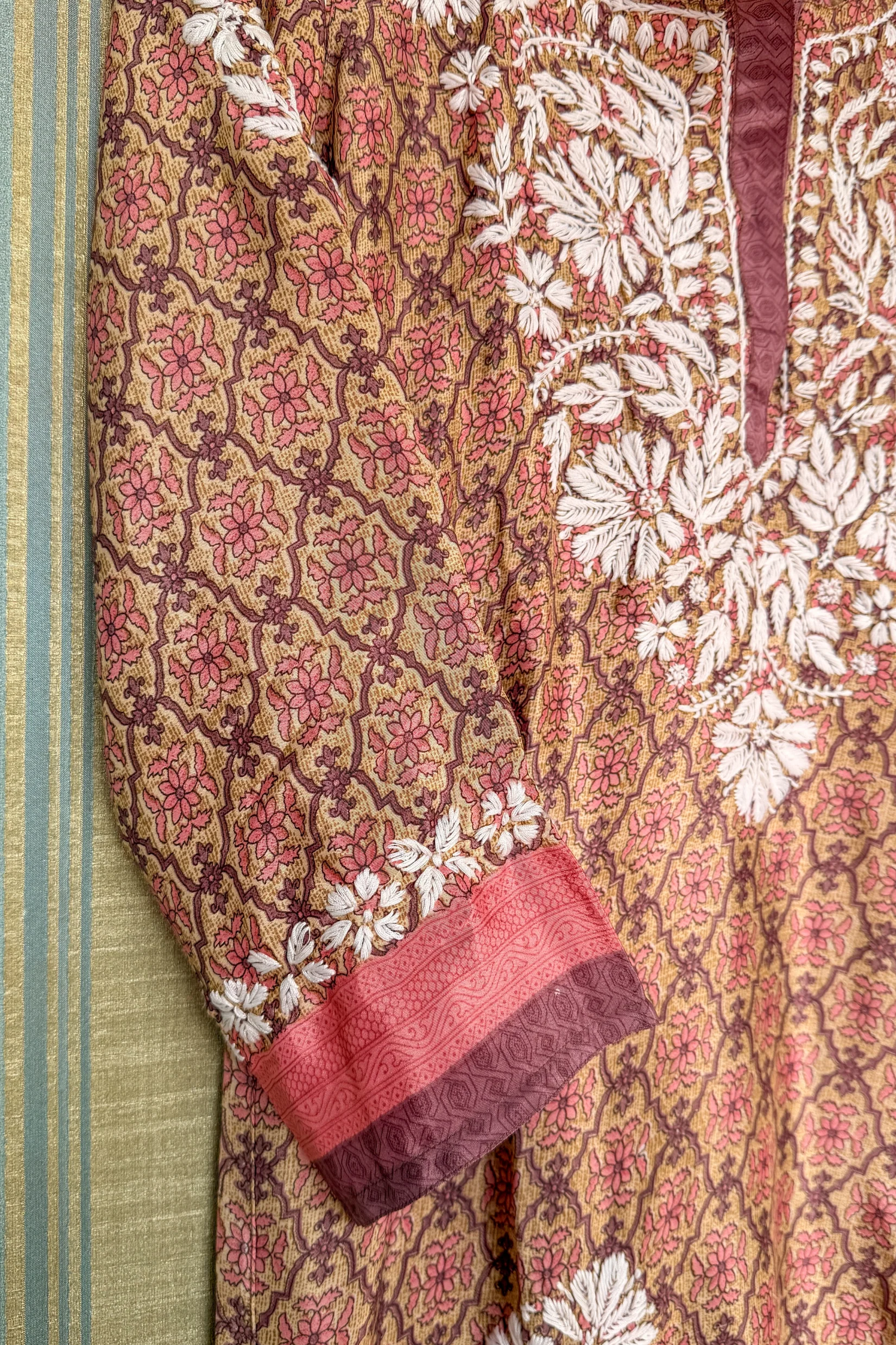 Arsh Handcrafted Printed Crepe Short Top - Image 4