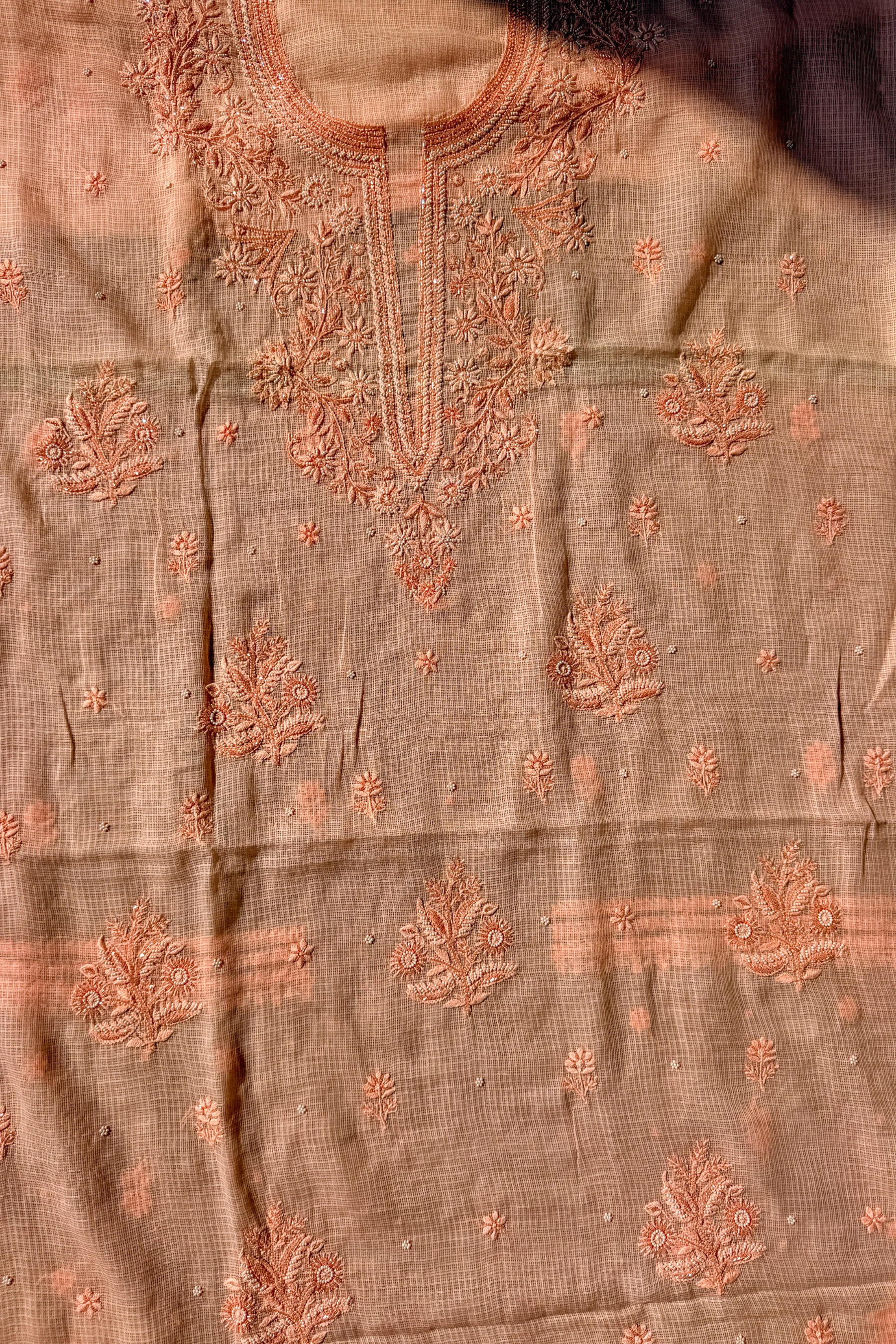 Arsh Handmade Pure Kota Doria Kurti and Dupatta Set - Image 5